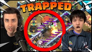 Trapped The Best Air Attackers In The World  Queen Walkers In This Base