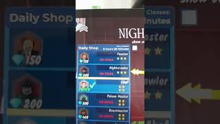 my classes in 99 nights in the forest