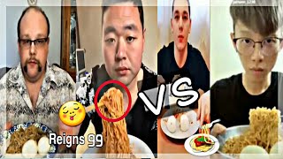 تحدي اكل الأندومي مع الرجل الصيني🍝😋 من جميع أنحاء العالم ⚠| Indomie challenge with Chinese man