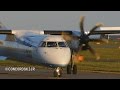 Various sunset takeoffs  isle of man airport