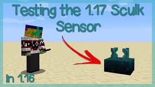 Testing the low budget Sculk Sensor...