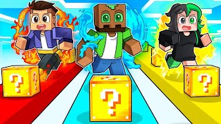 Desafío LUCKY BLOCKS ELEMENTALES en Minecraft!