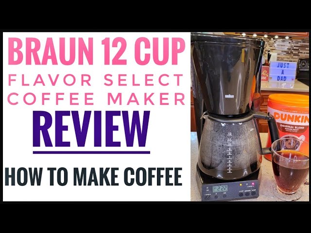 REVIEW Braun KF187 12 Cup Coffee Maker HOW TO MAKE COFFEE 