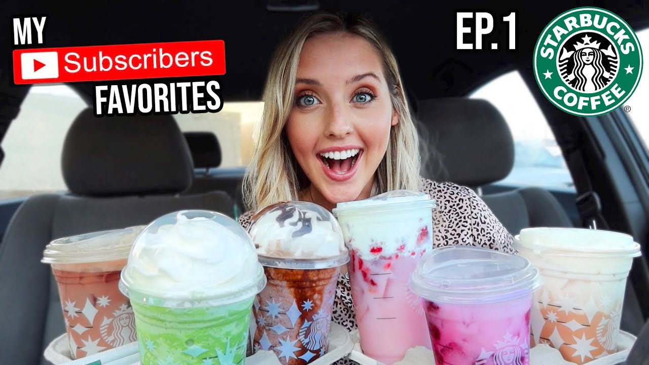 Trying my SUBSCRIBERS FAVORITE STARBUCKS Drinks - EPISODE 1
