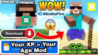 ProBoiz95 Minecraft But Your XP = Your AGE Mod Download Link | Your XP = Your AGE mod link