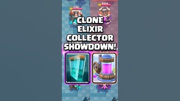 クローン VS エリクサーコレクター 🗣️🔥🚀 #クラッシュロワイヤル #ショート