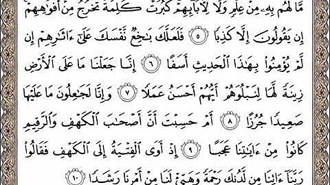 سورة الكهف من الاية 1 إلى الاية 26 للحفظ بصوت ماهر المعيقلي روعة