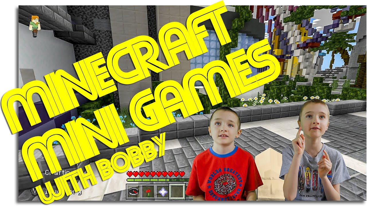We Played Minecraft Mini Games With Bobster - YouTube