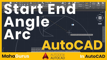 How to Create Arc Using Start End Angle in AutoCAD- Start End Angle Arc Autocad Tutorial
