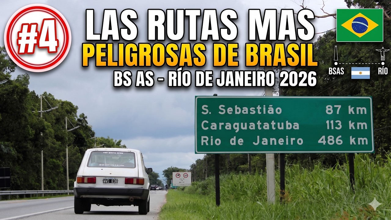 LAS RUTAS MÁS PELIGROSAS / Bs.As - RIO en un FIAT 147 #4 🇧🇷