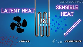 latent heat and sensible heat explained | humidity | animation | #hvac #hvacsystem  #hvacmaintenance