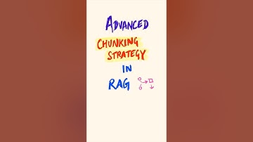 Advanced Chucking Strategy for RAG #llms #ai