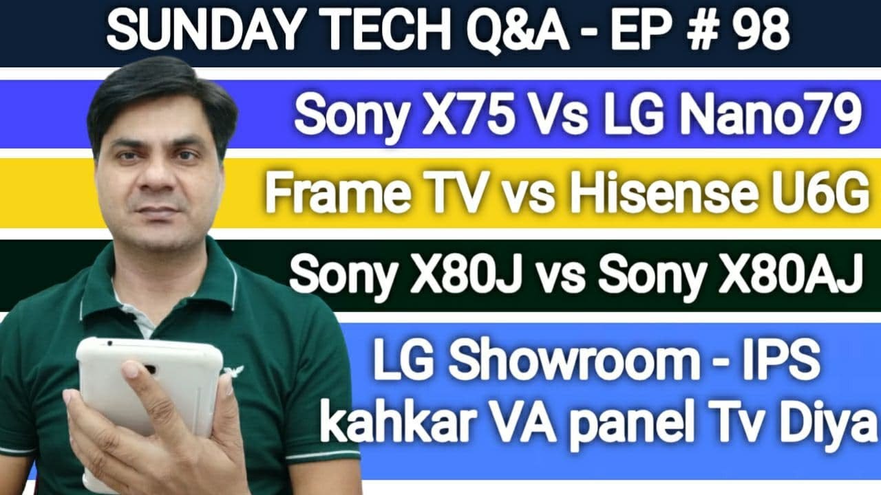 Samsung Frame Tv vs Hisense U6G Sony X75 vs LG Nano79 Sony X80J vs