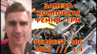 видео: ЗАМЕНА РЕМНЯ ГРМ ПЕЖО 206 1.4 бензин - Как выставить метки ГРМ и как натянуть ремень ГРМ PEUGEOT 206 картинка: ЗАМЕНА РЕМНЯ ГРМ ПЕЖО 206 1.4 бензин - Как выставить метки ГРМ и как натянуть ремень ГРМ PEUGEOT 206