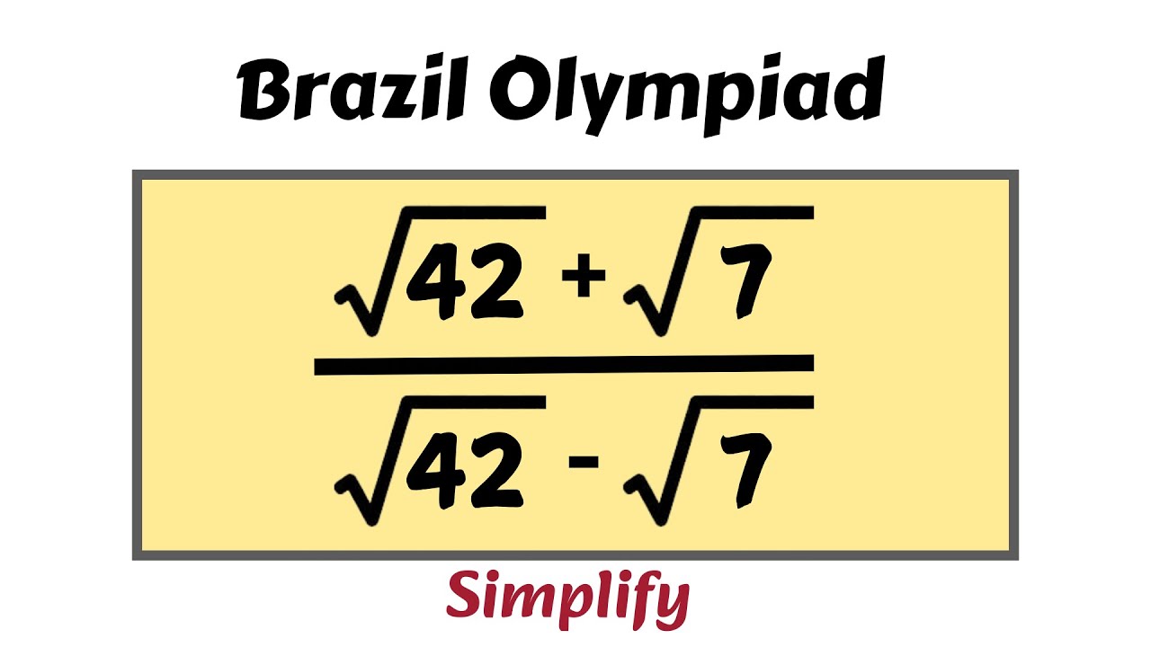 Brazil | Can You Solve This? | Multiple Method | Math Olympiad ...