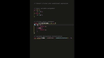 convert if-else to conditional expression #shorts