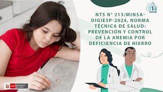 NORMA TÉCNICA DE SALUD: PREVENCIÓN Y CONTROL DE LA ANEMIA POR DEFICIENCIA DE HIERRO