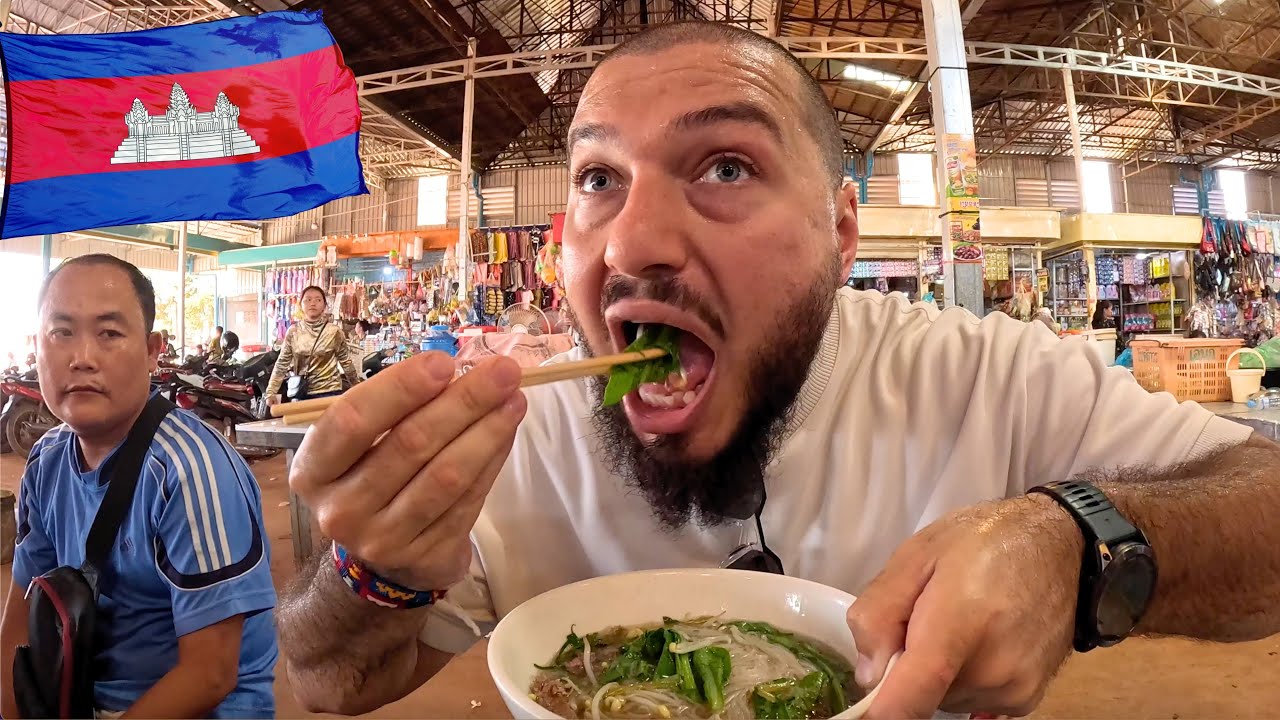 Accidentally Eating FROG In Cambodian Village - Extreme Street Food Siem Reap 🇰🇭