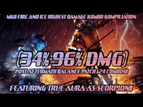 Mk11 Fire and Ice Highest Damage Combo Compilation (ft. True Aura)
