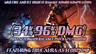 Mk11 Fire and Ice Highest Damage Combo Compilation (ft. True Aura)