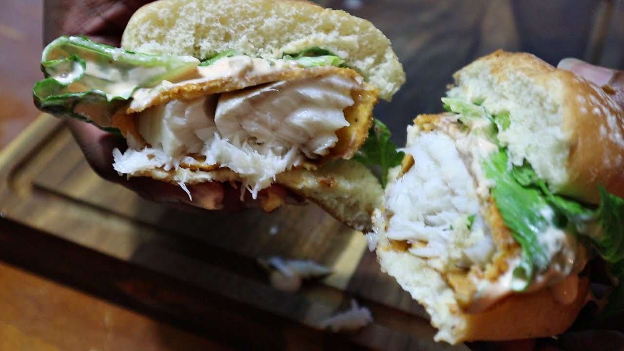 Slapiya Fish Slap Ya Mamma Cajun Fried Fish Sandwich - YouTube