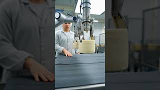 Automated Industrial Cheese Production Line in Action