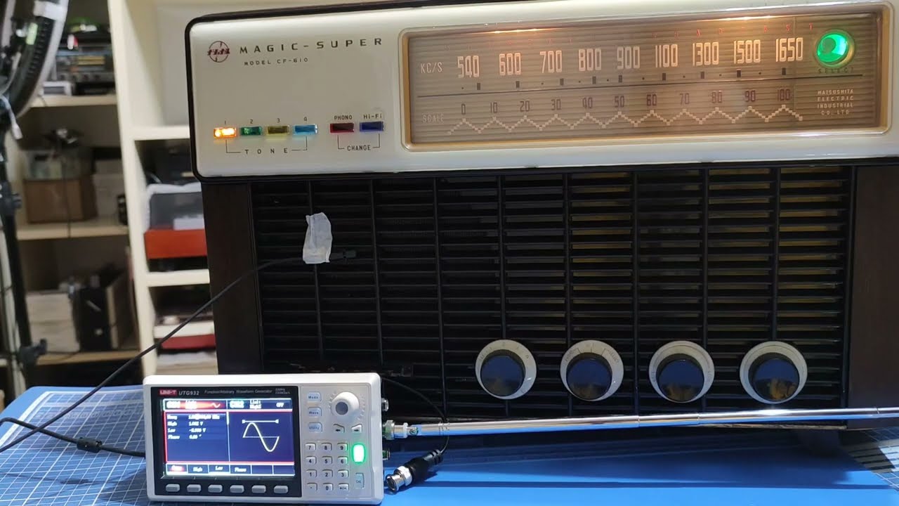 NATIONAL MAGIC- SUPER CF-610. Прием в SSB 1890 кгц с помощью генератора частот