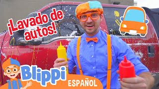Lavando autos con Blippi! | Blippi Español | Videos educativos para niños | Aprende y Juega