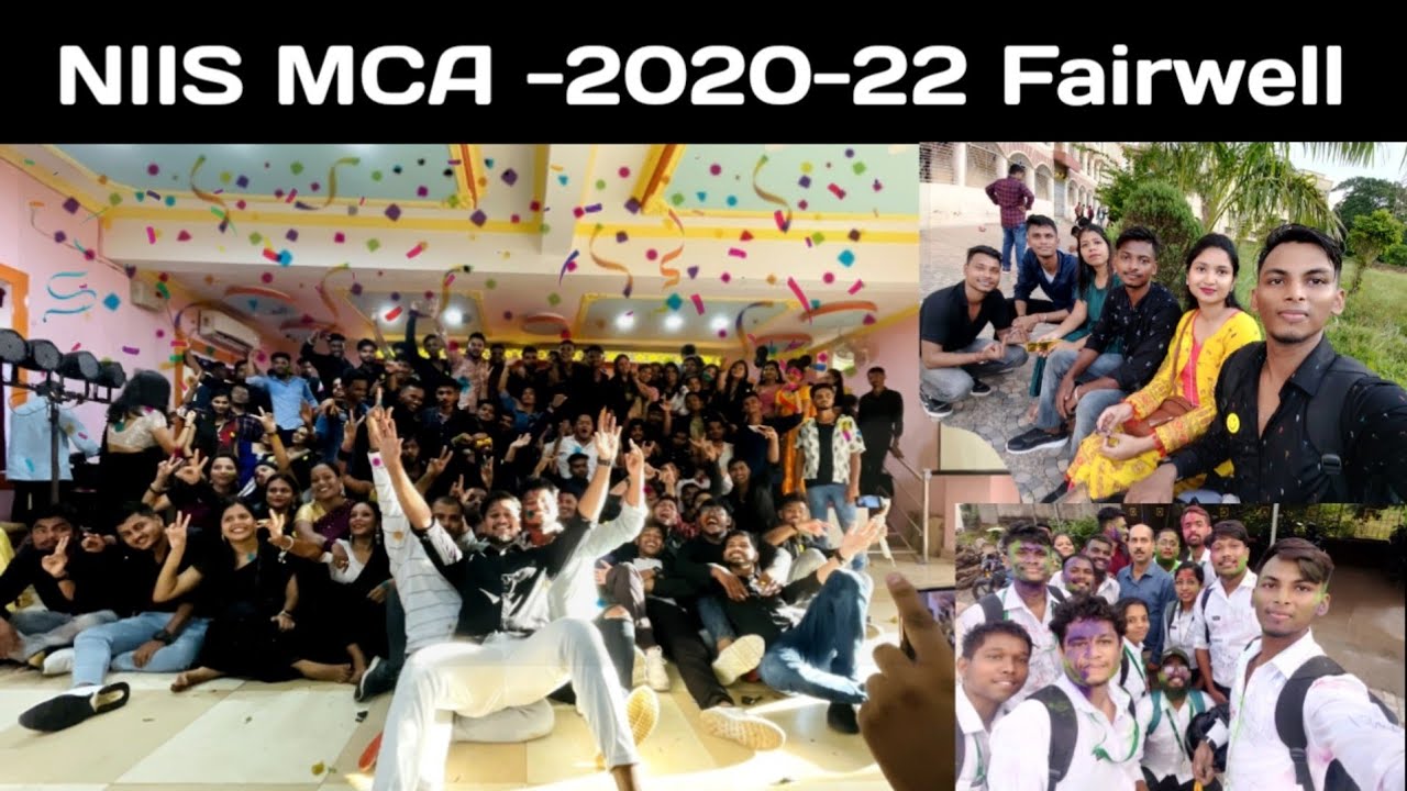 NIIS MCA202022 Fairwell Party Rakesh Choudhury YouTube