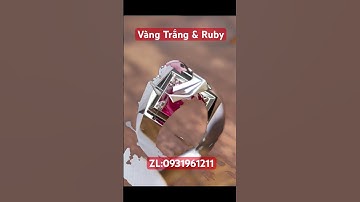 Nhẫn Vàng Trắng Đá Ruby có đẹp hay không????? #ruby #tokigems #gemstone #jewelry