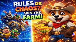 Kitten Chaos: Golden Carrot Harvest | Amazing Corgi Sheriff RoseBin Saves Funny Animals On Farm!