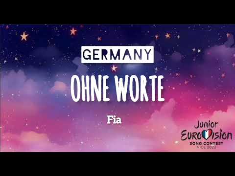 Fia - Ohne Worte|🇩🇪 Germany | Lyrics | Junior Eurovision 2023 #eurovision #germany #world