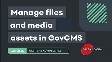 Manage files and media assets in GovCMS