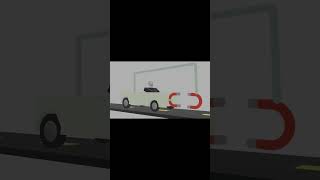 TROLL PHYSICS: Car running on magnets #shorts