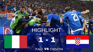 ITALY VS CROATIA 1-1 - All goals and highlights - Modric's heart broke