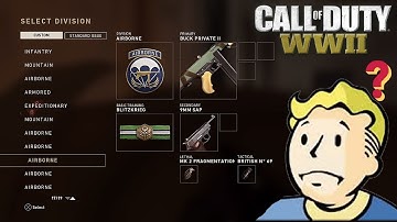 CoD: WWII - Strange Create-A-Class Glitch..