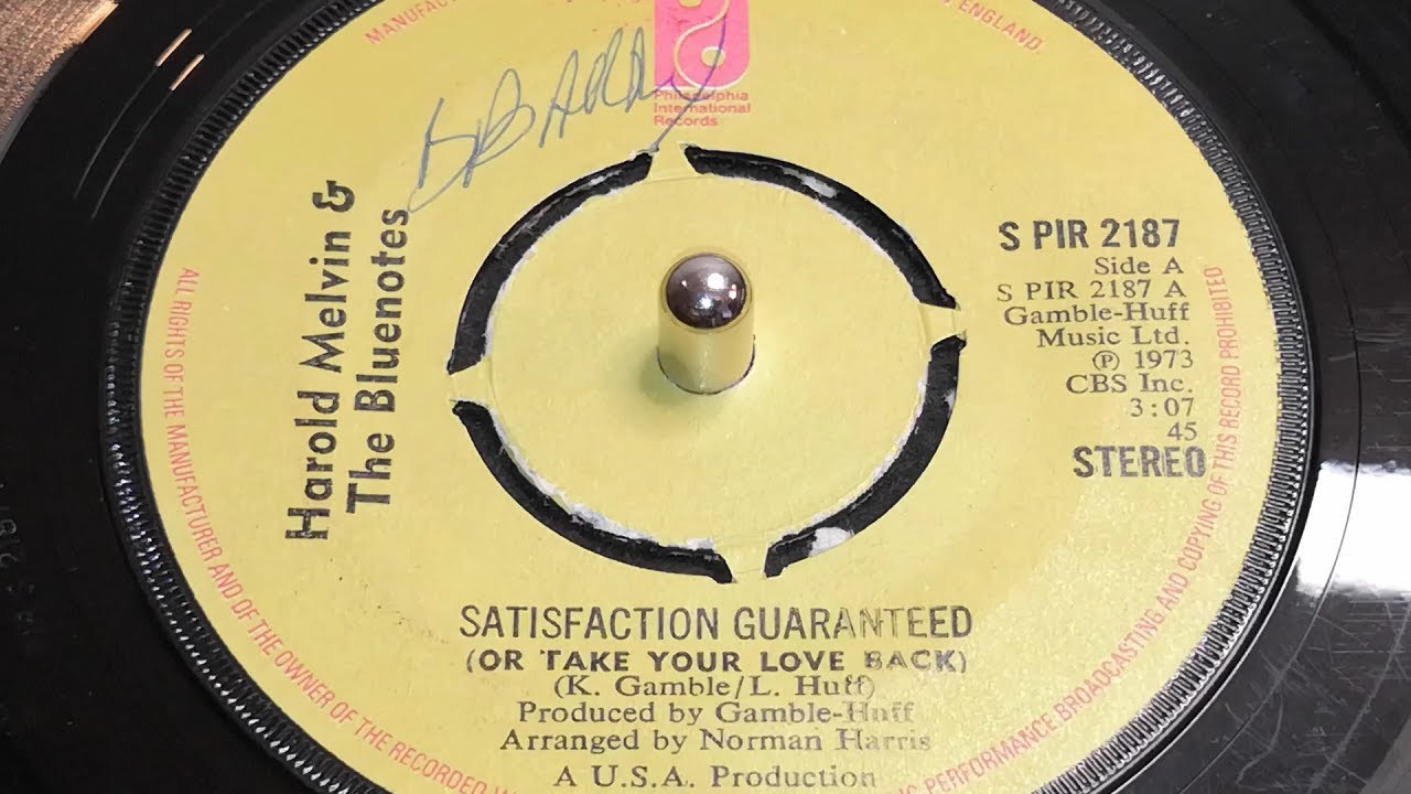 Harold Melvin & The Bluenotes - Satisfaction Guaranteed (Or Take