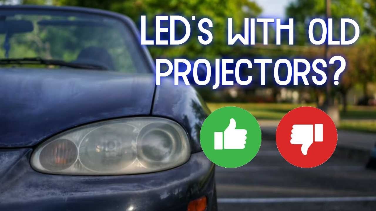 Auxito LEDs! | Do LEDs work on old Projector Housings? | Bluey - NB Miata Resto ep 5