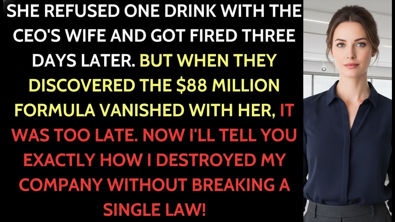 Fired for Declining Drinks with the CEO’s Wife — I Cashed In on an $88M Liability.