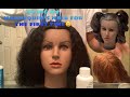 Dying my mannequin head for the first time