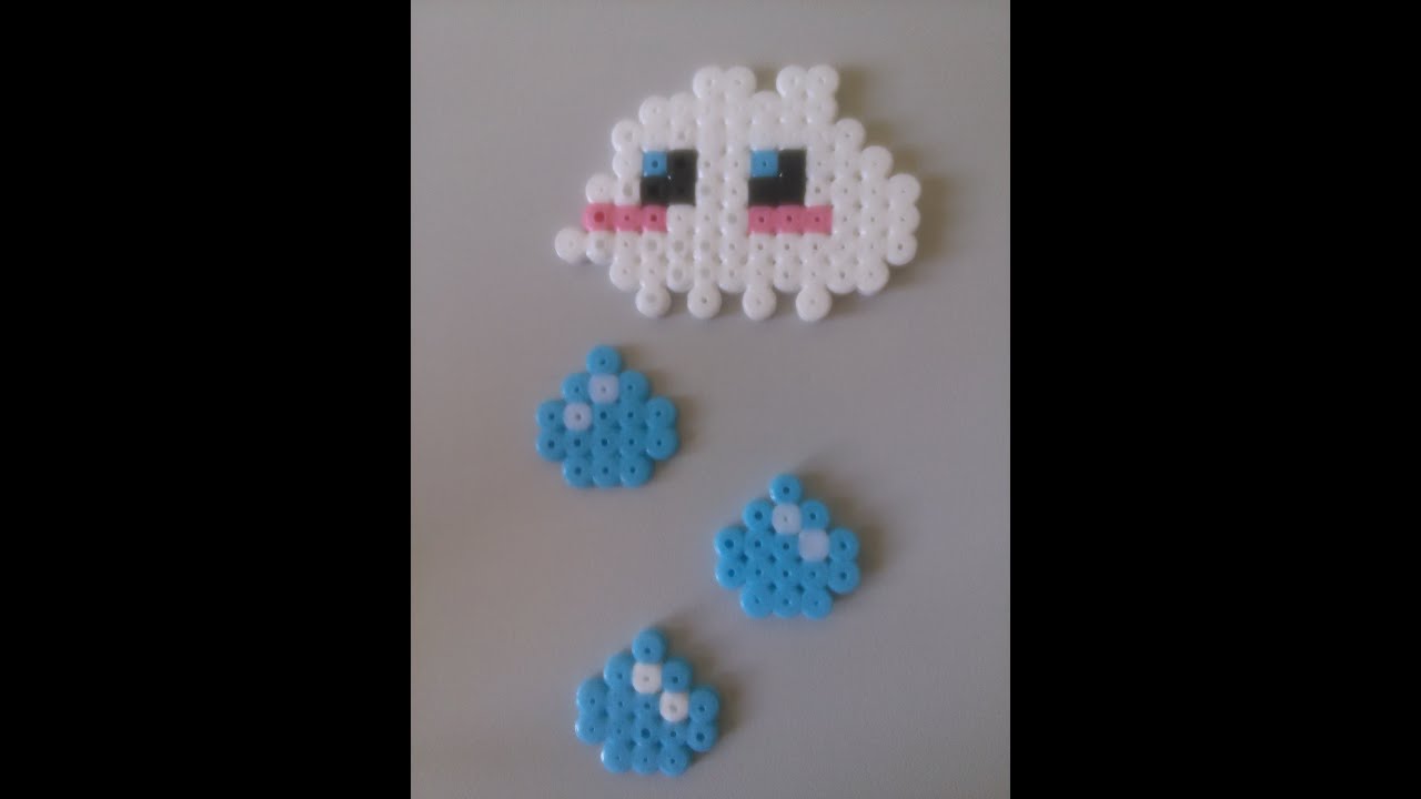Nube Kawaii con Hama Beads