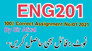 Eng201 assignment 1 solution 2021,eng Assignment No 1 Solution,eng201 Assignment 1  Solution 2021
