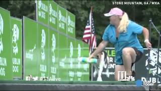Long-jumping dogs make a splash in dock diving contest