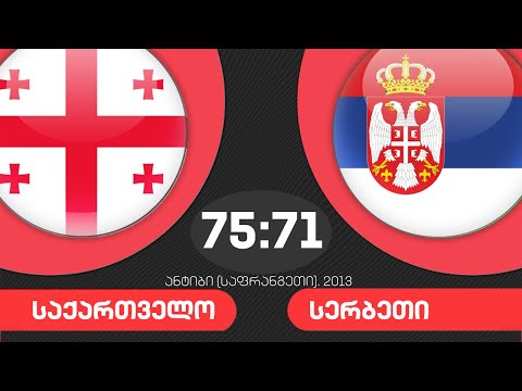 საქართველო-სერბეთი 75:71 Georgia-Serbia