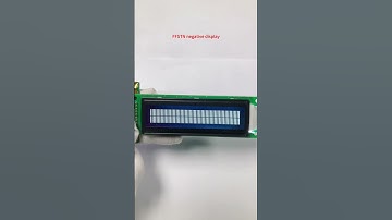 2002 Character dot matrix LCD module, White letters on black background #electronic