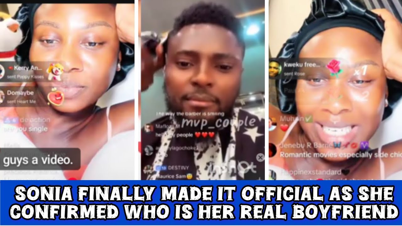 Sonia made a special announcement on her recent live stream with him as she confirmed her boyfriend 