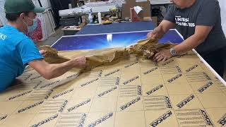 Celebrity Framing an Oversized Acrylic Print Wealth