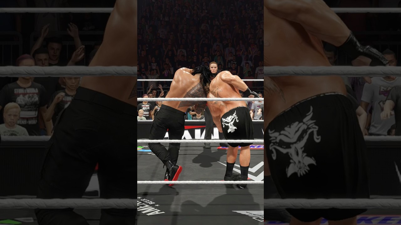 Фанаты в шоке 😳 Роман Рейнс против Брока Леснара