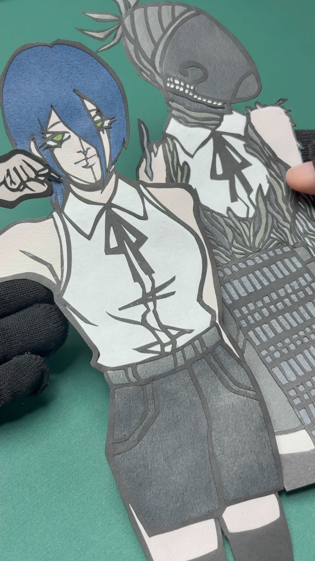 レゼ　ファンアート　切り絵 Chainsawman】REZE【paper cutting】 #チェンソーマン #レゼ #切り絵