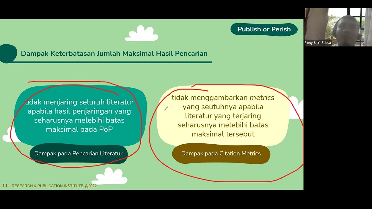 Tutorial Publish or Perish by Harzing (PoP) for Systematic Literature Review and Meta Analysis